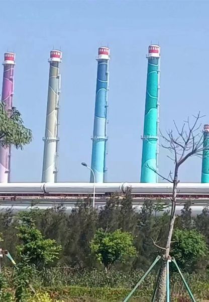 煙囪美化、煙囪彩繪